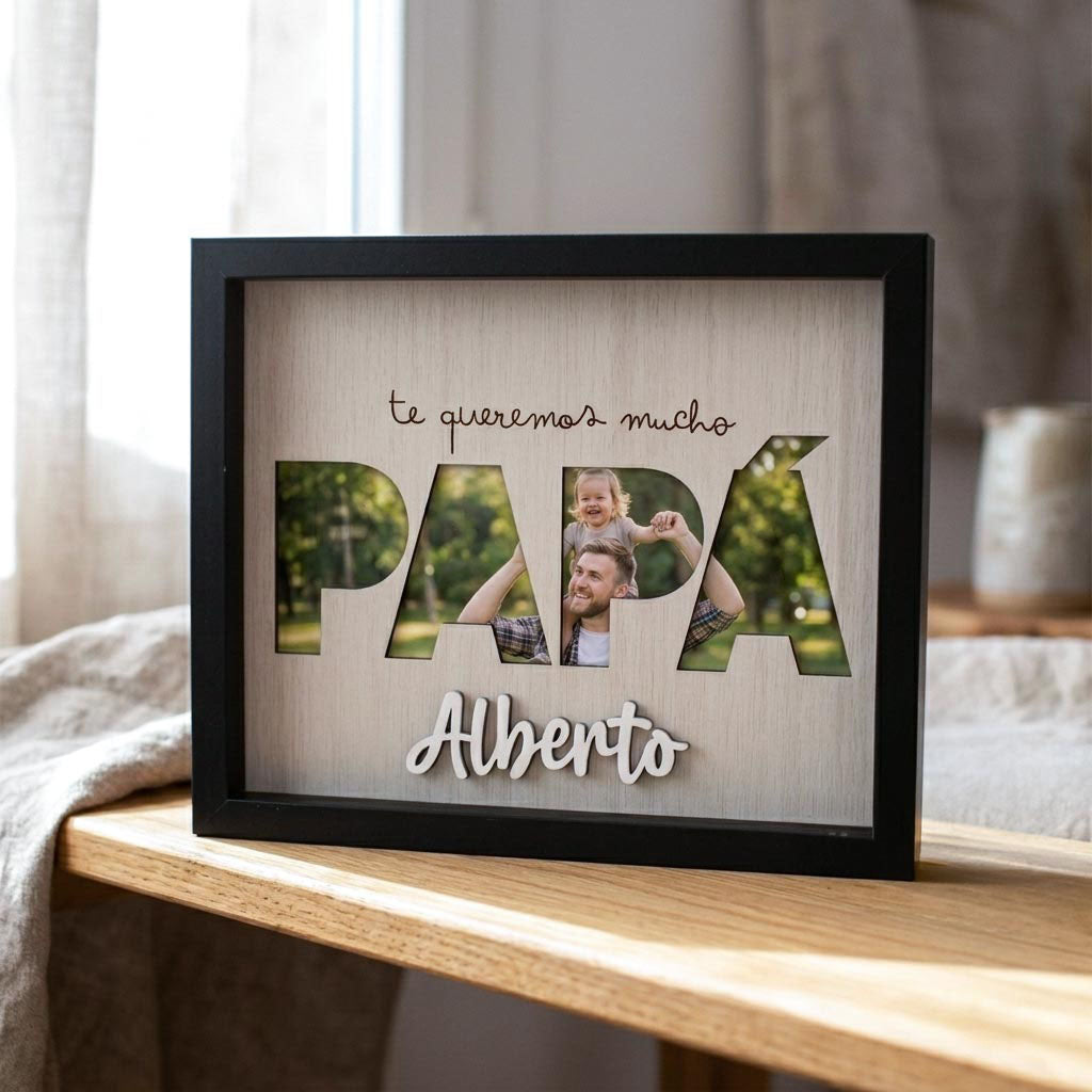 Cuadro con nombre personalizado para Papá