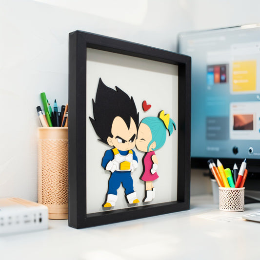 Cuadro 3D Personalizado "Amor y Orgullo" 20x25cm