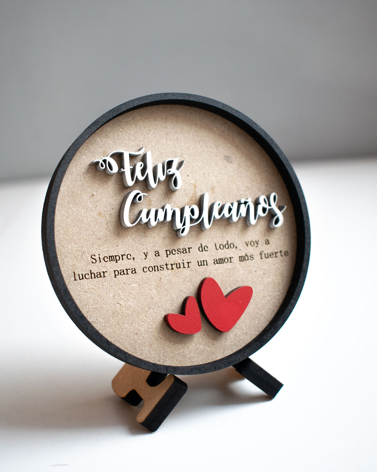 Cuadro Personalizado "Feliz Cumpleaños" en MDF – 15x15 cm 🎉