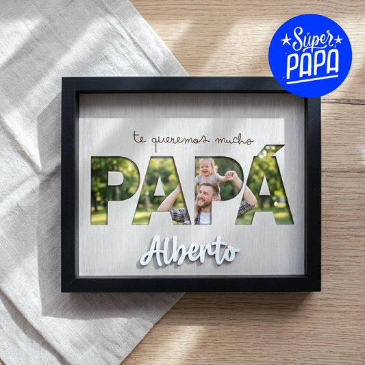 Cuadro con nombre personalizado para Papá
