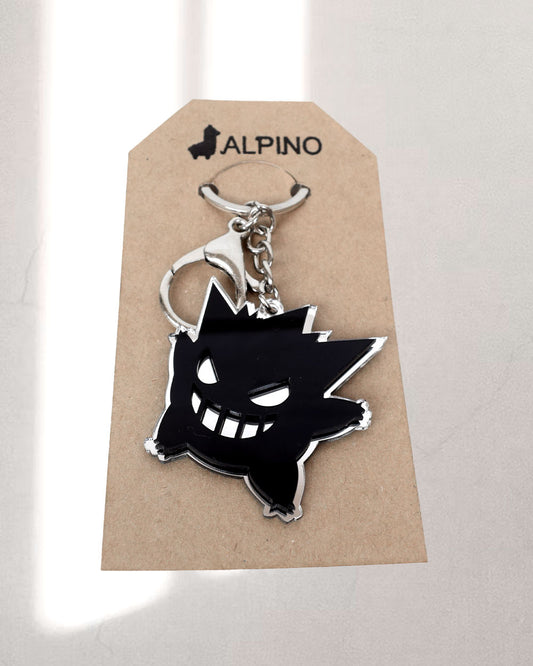 Llavero Gengar en acrílico negro – regalo original Alpino
