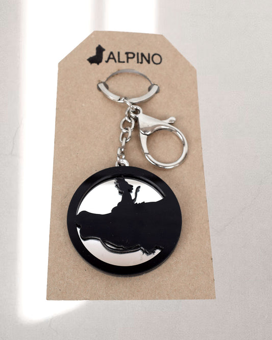 Llavero Goku volando con Shenlong en acrílico – regalo mágico Alpino