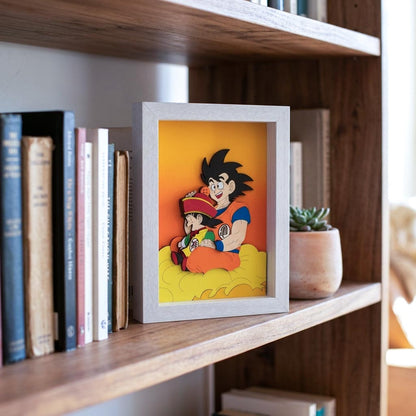 Cuadro para regalo Goku y Gohan 15x20cm