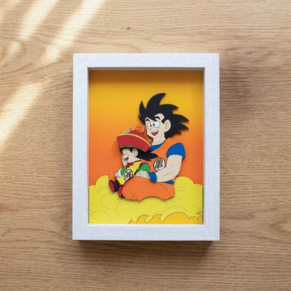 Cuadro para regalo Goku y Gohan 15x20cm