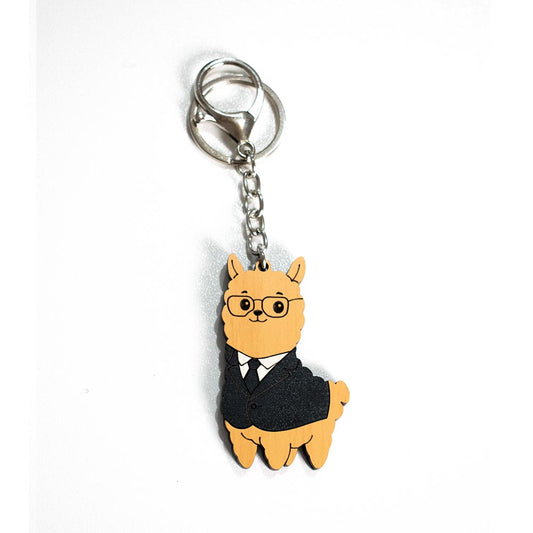 Llavero Alpino con figura de Alpaca - Alpaca Abogado