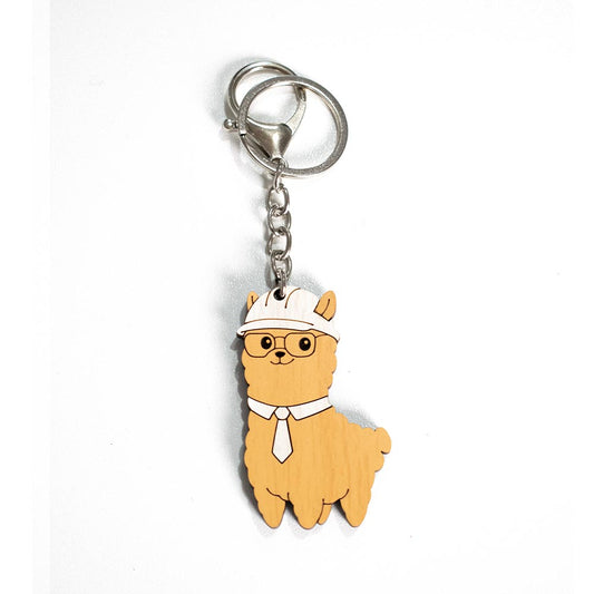 Llavero Alpino con figura de Alpaca - Alpino Ingeniero