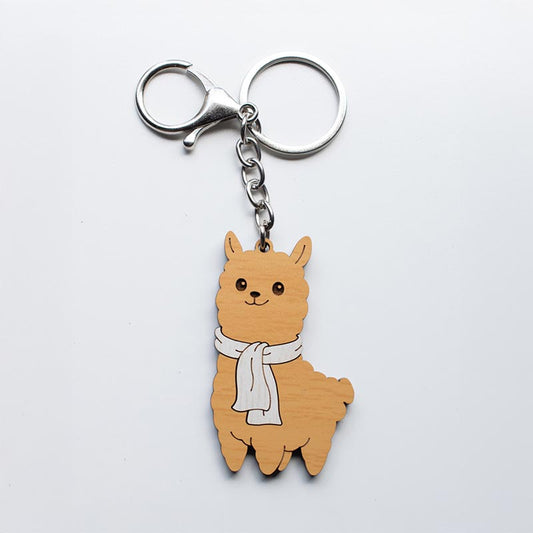Llavero MDF Alpaca Peruana El Friolento