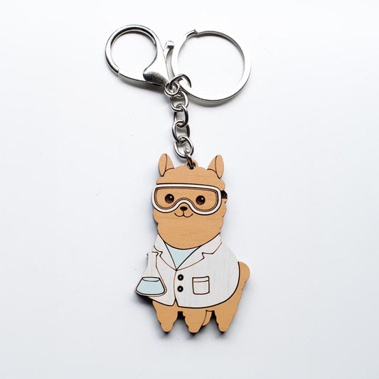 Llavero MDF Alpaca Peruana El Quimico