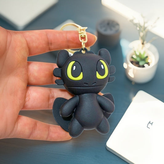 Llavero de Goma Chimuelo negro