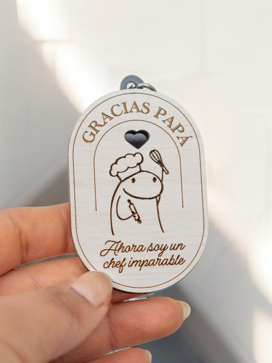 Llavero para Papá, ahora soy un chef imparable