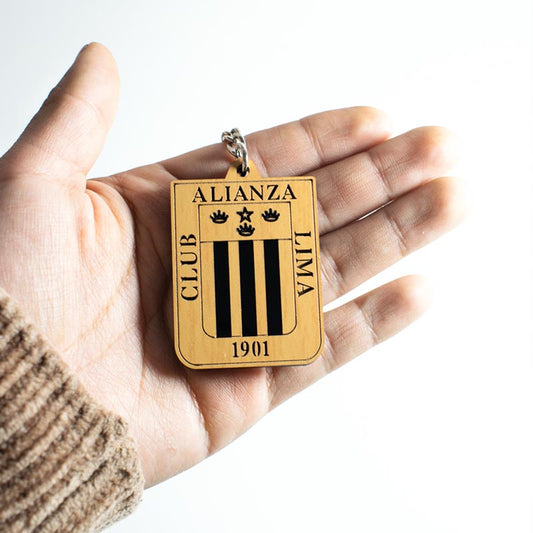 Llavero Alianza lima de madera MDF