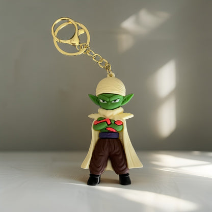 Llavero de Goma del Guerrero y Estratega de Otro Mundo