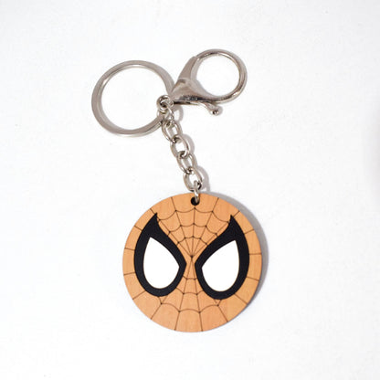 Llavero con rostro del vecindario amigable Spiderman