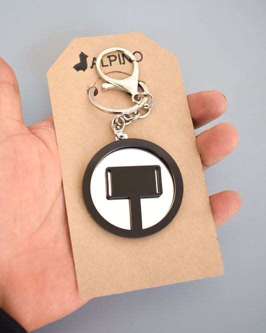 Llavero martillo Thor en acrílico – regalo poderoso Alpino
