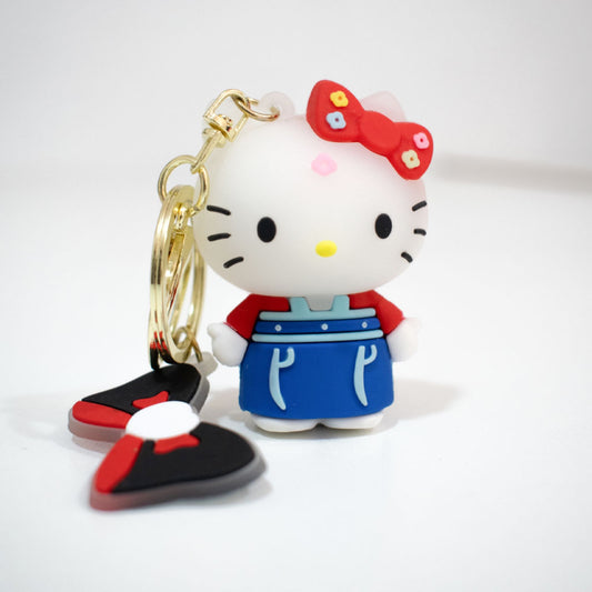 Llavero de Goma "Gatita Famosa" - Icono Kawaii