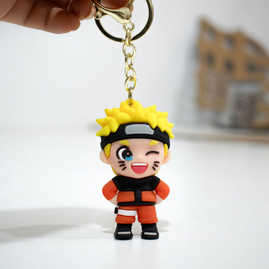 Llavero de Goma "Futuro Líder Ninja" - Estilo Chibi