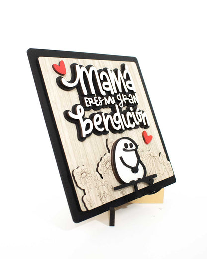 Cuadro “Mamá, eres una gran bendición", especial para el gran día