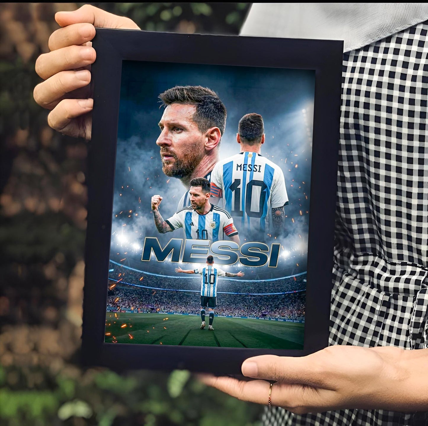 Cuadro para escritorio Messi