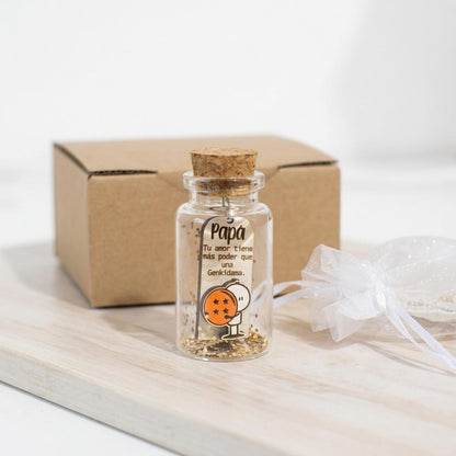 Mini botella para Papá Fan de Dragon Ball