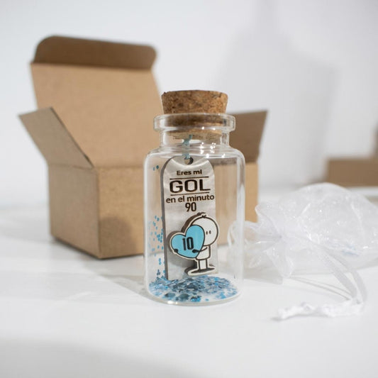 Mini Botella para Fans del futbol