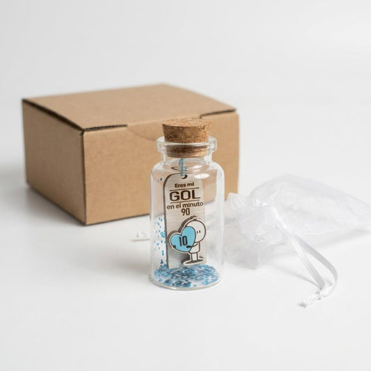 Mini Botella para Fans del futbol