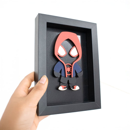 Mini Cuadro Personalizado Con Tu Nombre (Estilo Arácnido) 12x17cm