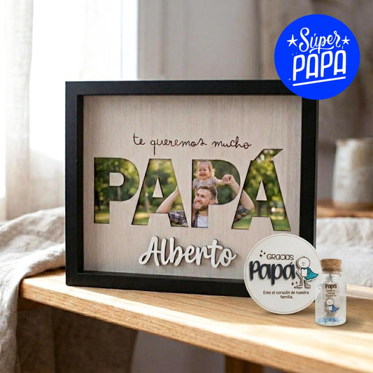 Cuadro con nombre personalizado para Papá