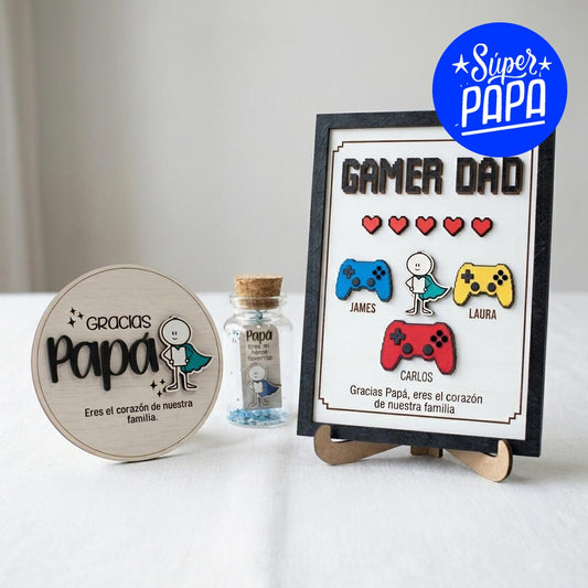 Cuadro para Papá Gamer personalizado