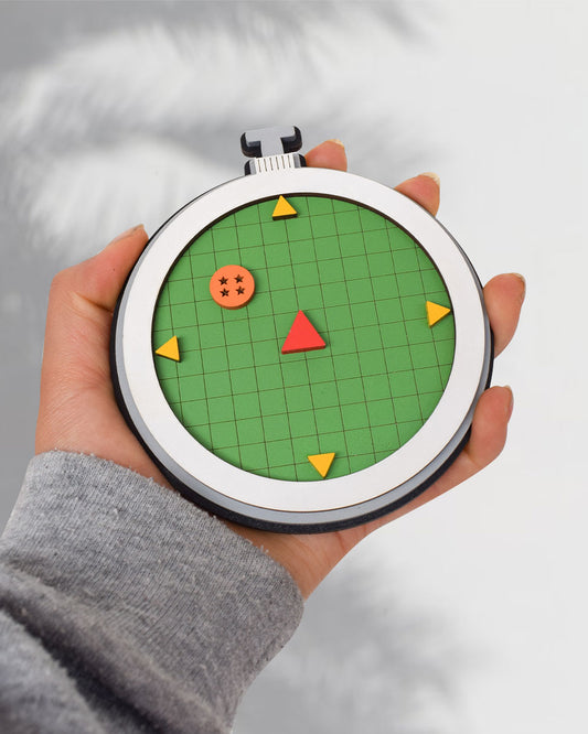 Radar buscador de esferas en MDF personalizado para regalo