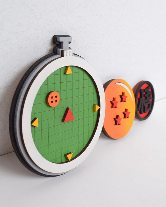 Radar + esfera + símbolo escuela Roshi personalizado para regalo anime
