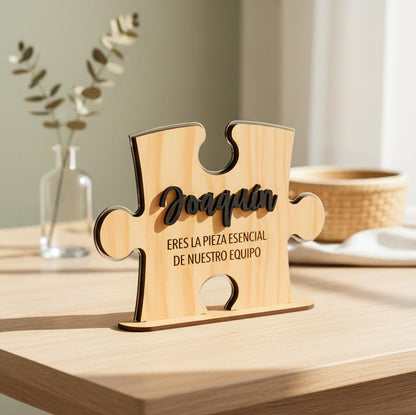 Recordatorio MDF para trabajador personalizado 12x12cm