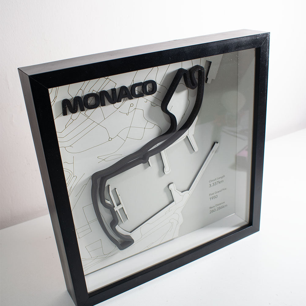 Cuadro 3D Circuito de Mónaco - Arte de Pared para Amantes del Automovilismo