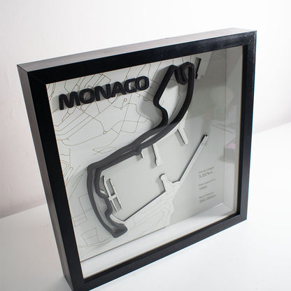 Cuadro 3D Circuito de Mónaco - Arte de Pared para Amantes del Automovilismo