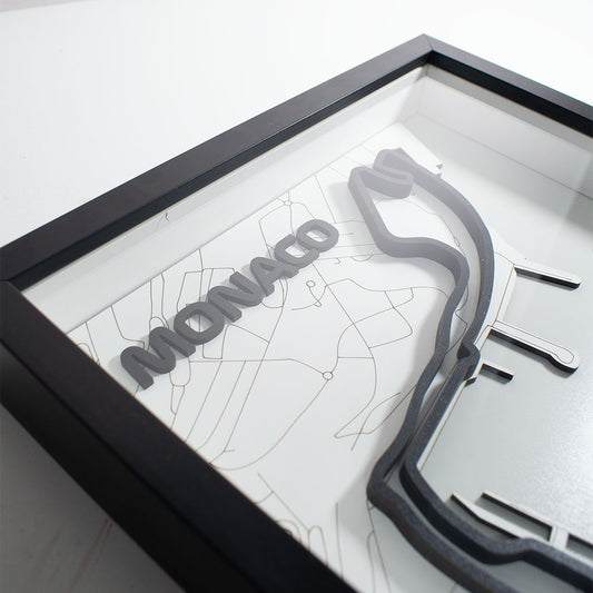 Cuadro 3D Circuito de Mónaco - Arte de Pared para Amantes del Automovilismo