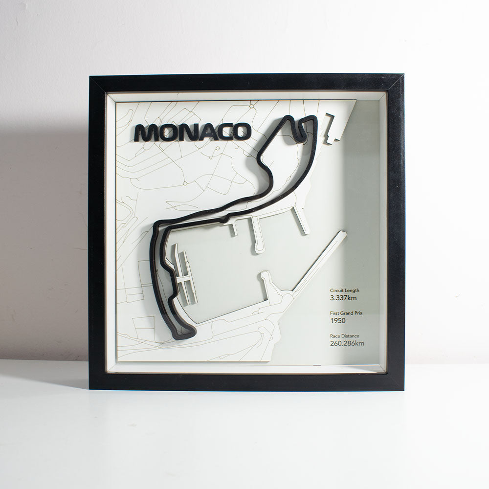 Cuadro 3D Circuito de Mónaco - Arte de Pared para Amantes del Automovilismo