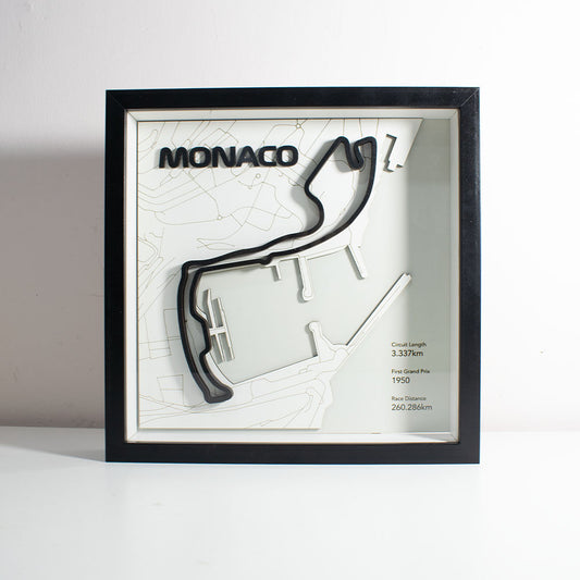 Cuadro 3D Circuito de Mónaco - Arte de Pared para Amantes del Automovilismo
