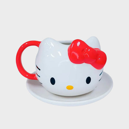 Taza 3D Kitti con Lazo Rojo