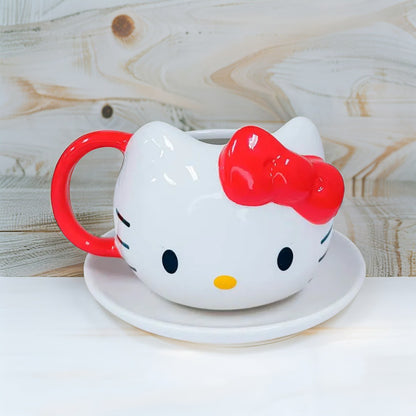 Taza 3D Kitti con Lazo Rojo