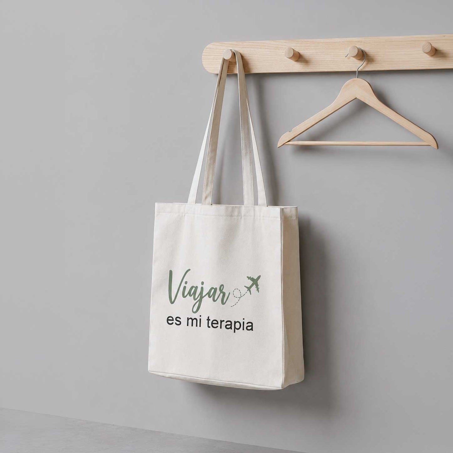 Totebag simple Viajar es mi terapia